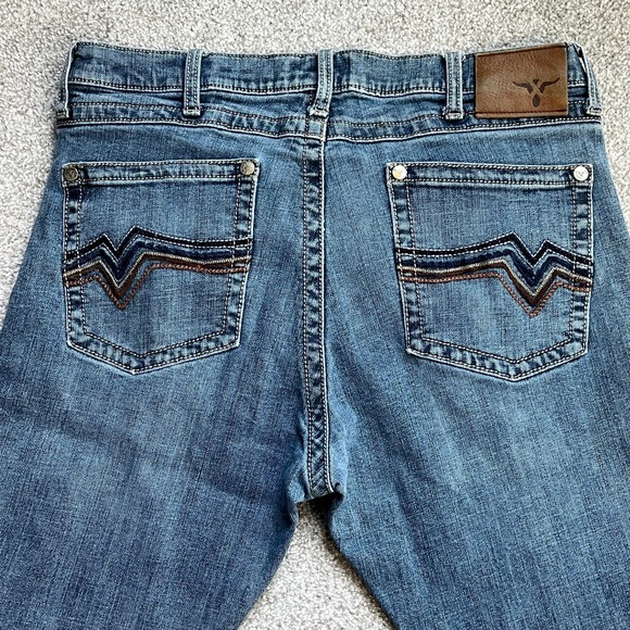 Wrangler‎ 20X Style 42 Vintage Boot Cut Blue Jeans Medium Wash Womens 34x33 - Picture 8 of 8